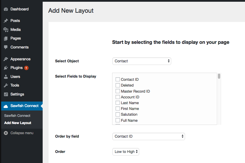 wordpress salesforce integration plugin options volunteer