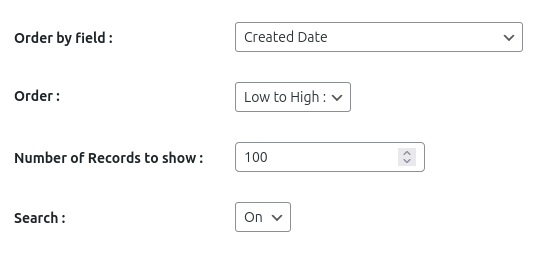 order records csv export on wordpress salesforce